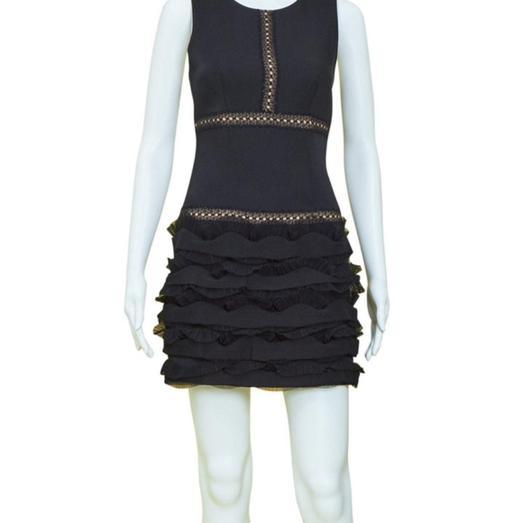 BCBG MAX AZRIA RUFFLE DRESS - Picture 1 of 5